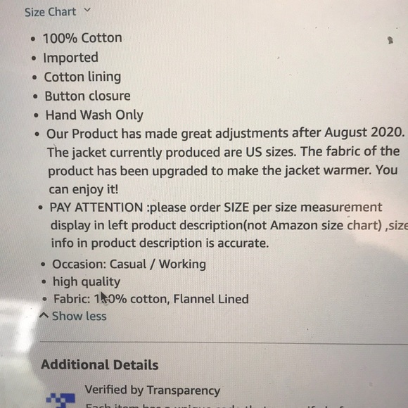 New no tags never tried on Outdoor Casual mens shirt jacket lined - Picture 8 of 17